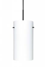 Besa Lighting 1VC-412007-LED-BK - Besa Tondo 12 LED Pendant Opal Matte Black 1x10W GU24 LED