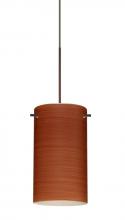  1XT-4404CH-LED-BR - Besa Stilo 7 Pendant Cherry Bronze 1x5W LED