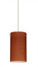 Besa Lighting 1XC-4404CH-SN - Besa Stilo 7 Pendant Satin Nickel Cherry 1x50W Halogen