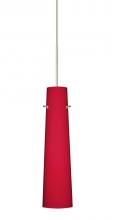 Besa Lighting 1XC-5674RM-LED-SN - Besa Camino Pendant Satin Nickel Ruby Matte 1x50W Halogen