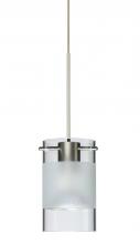  1XP-6524EC-SN - Besa Pendant Scope Satin Nickel Clear/Frost 1x50W Halogen Mr16