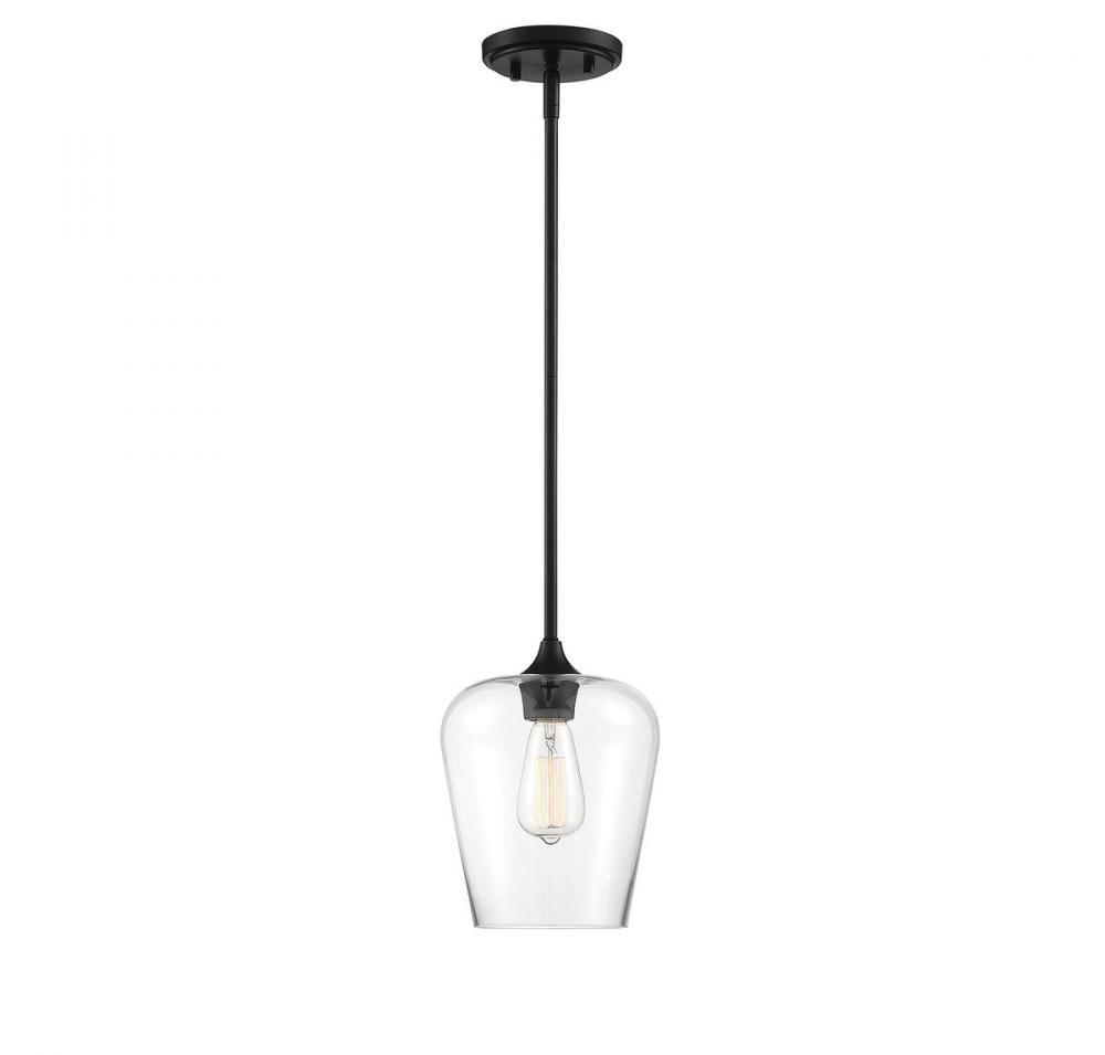 Octave 1-Light Pendant in Black