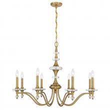  1-1362-8-322 - Champlain 8-Light Chandelier in Warm Brass