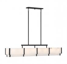  1-2332-8-50 - Orleans 8-Light Linear Chandelier in Black Cashmere