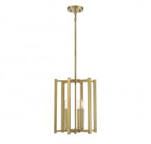  3-7700-3-322 - Benson 3-Light Pendant in Warm Brass