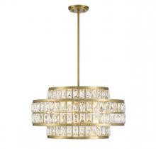  7-9046-4-322 - Renzo 4-Light Pendant in Warm Brass