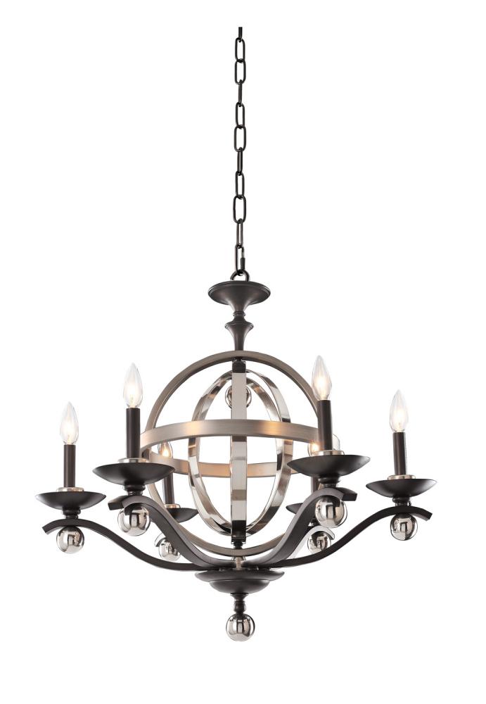 Rothwell (6+1) Light 2 Tier Chandelier