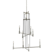 Kalco 509851PN - Kingston (4 + 4) Light 2 Tier Foyer