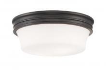 Norwell 5912-OB-MO - Galen Glass Flush Mount Ceiling Light - Oil Rubbed Bronze