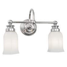 Norwell 8912-CH-HXO - Emily 2 Light Sconce - Chrome