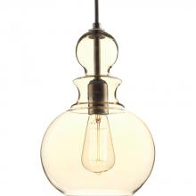 Progress P5334-20 - Staunton Collection One-Light Antique Bronze Champagne Glass Global Pendant Light