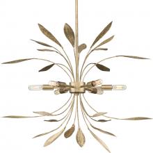 Progress P500415-168 - Mariposa Collection Six-Light Antique Gold Hanging Pendant Light