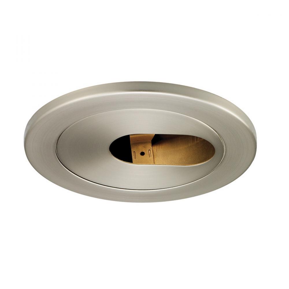 One Light Nickel Recessed Lighting Trim