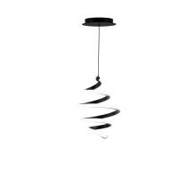  PD-19408-40-BK - Whirl Mini Pendant Light