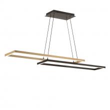  PD-81442-35-BK/AB - Double Entendre Linear Pendant