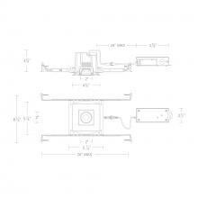 WAC US R3BSA-FCS-BK - Ocular 3.0 5CCT Square Adjustable Trim and Remodel Housing with New Construction Frame-In Kit and