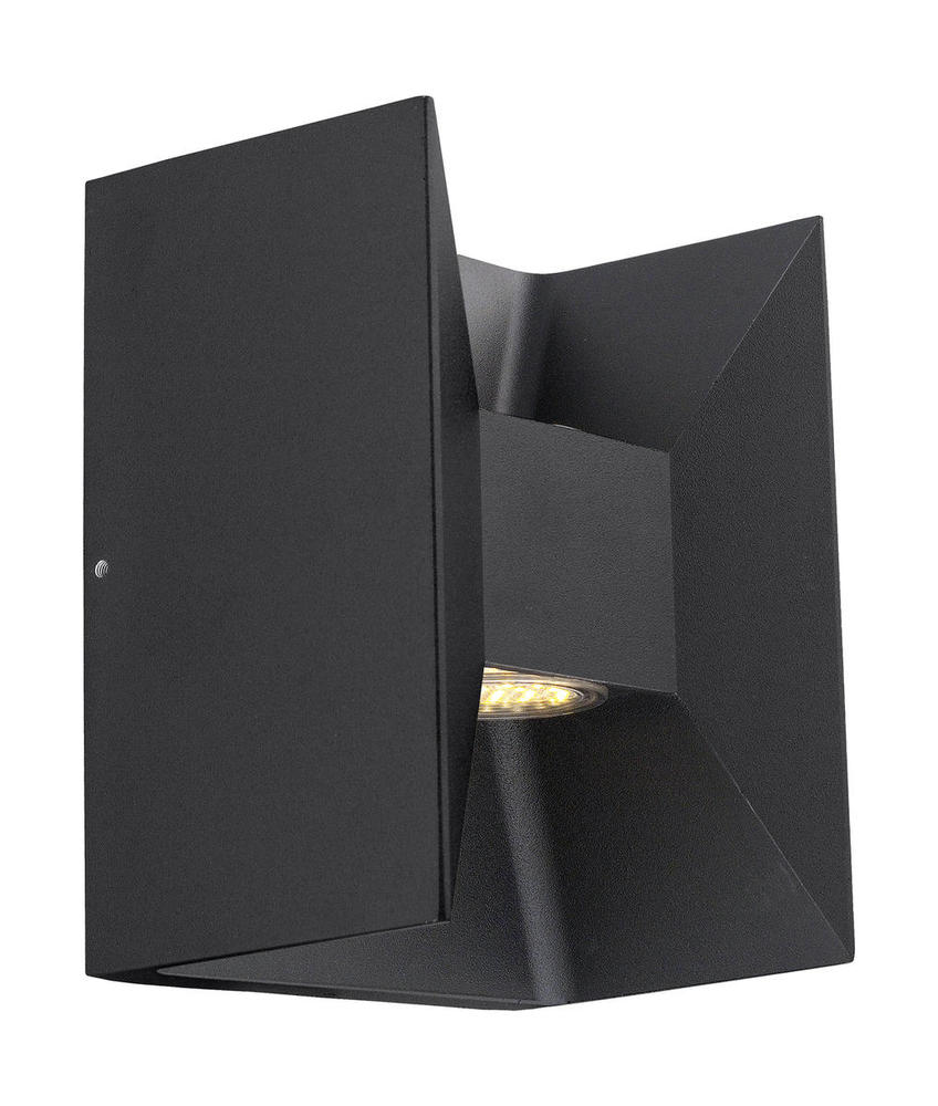 2x2.5 LED Outdoor Wall Light w/ Matte Black Finish