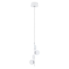  203393A - 4x2.2W LED Pendant w/ White & Chrome Finish