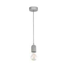  95522A - Silvares - Single Light Open Bulb Mini Pendant, Grey Concrete Finish