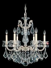 Schonbek 1870 5072-23 - La Scala 6 Light 120V Chandelier in Etruscan Gold with Clear Heritage Handcut Crystal