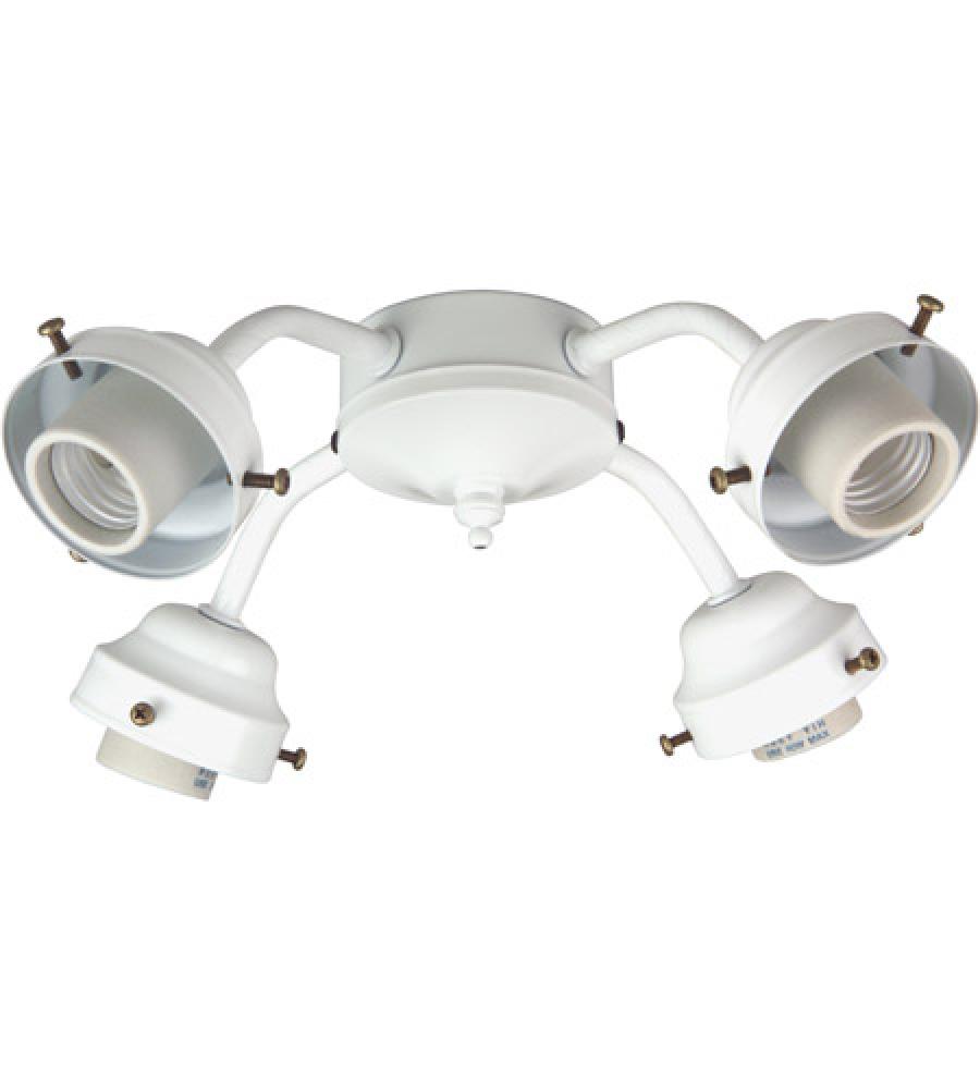 Universal 4 Light Fitter in White