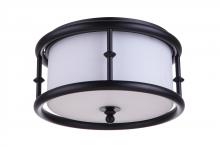 Craftmade 53783-FB - Marlowe 3 Light Flushmount in Flat Black