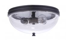  ZA3537-MN - Sivo 2 Light Outdoor Flush Mount in Midnight