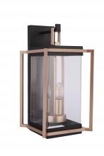  ZA6514-MNSB - Metalwork 3 Light Outdoor Wall Lantern in Midnight/Satin Brass