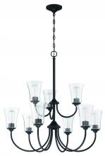 Craftmade 50429-FB - Gwyneth 9 Light Chandelier in Flat Black