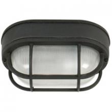 Craftmade Z396-TB - Oval Bulkhead 1 Light Small Flush/Wall Mount in Textured Black