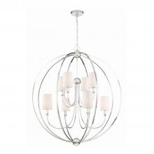 Crystorama 2246-PN - Libby Langdon Sylvan 8 Light Polished Nickel Chandelier