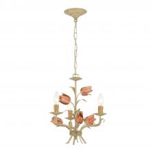  4803-SR - Southport 3 Light Sage Rose Mini Chandelier