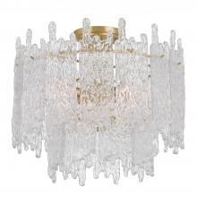  ACK-920-AG - Libby Langdon Ackerly 3 Light Aged Brass Semi Flush Mount