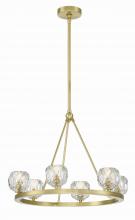  ARA-10264-SB - Aragon 6 Light LED Soft Brass Chandelier