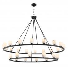  ARA-10269-MK-ST - Aragon 30 Light LED Matte Black Chandelier