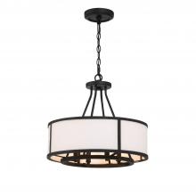  BRY-8004-BF - Bryant 4 Light Black Forged Chandelier