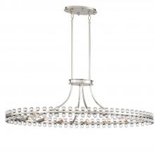 Crystorama CLO-8897-BN - Clover 12 Light Brushed Nickel Chandelier