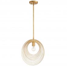  DOR-B7701-RG - Doral 1 Light Renaissance Gold Mini Pendant