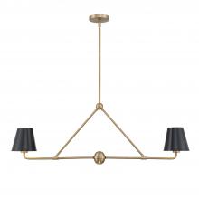 Crystorama XAV-B9302-VG - Xavier 2 Light Vibrant Gold Chandelier