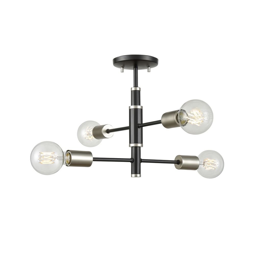 Lake Loft 4 Light Semi-Flush Mount