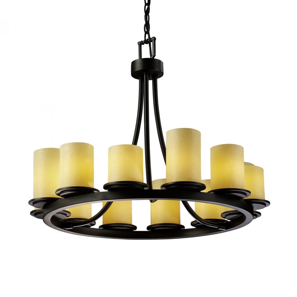 Dakota 12-Light Ring Chandelier (Short)