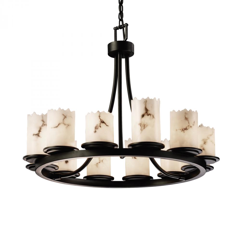 Dakota 12-Light Ring LED Chandelier (Short)