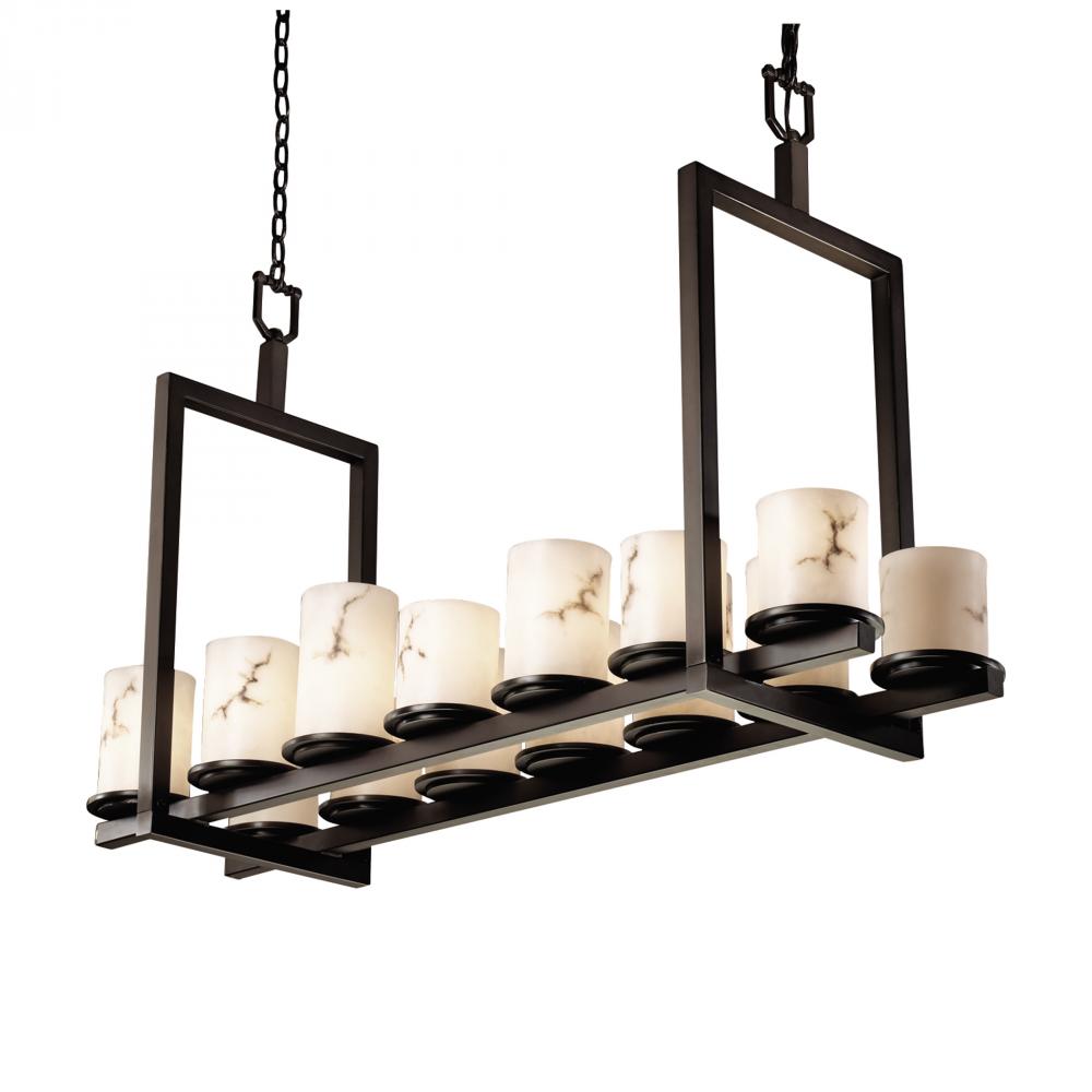 Dakota 14-Light Bridge Chandelier (Short)