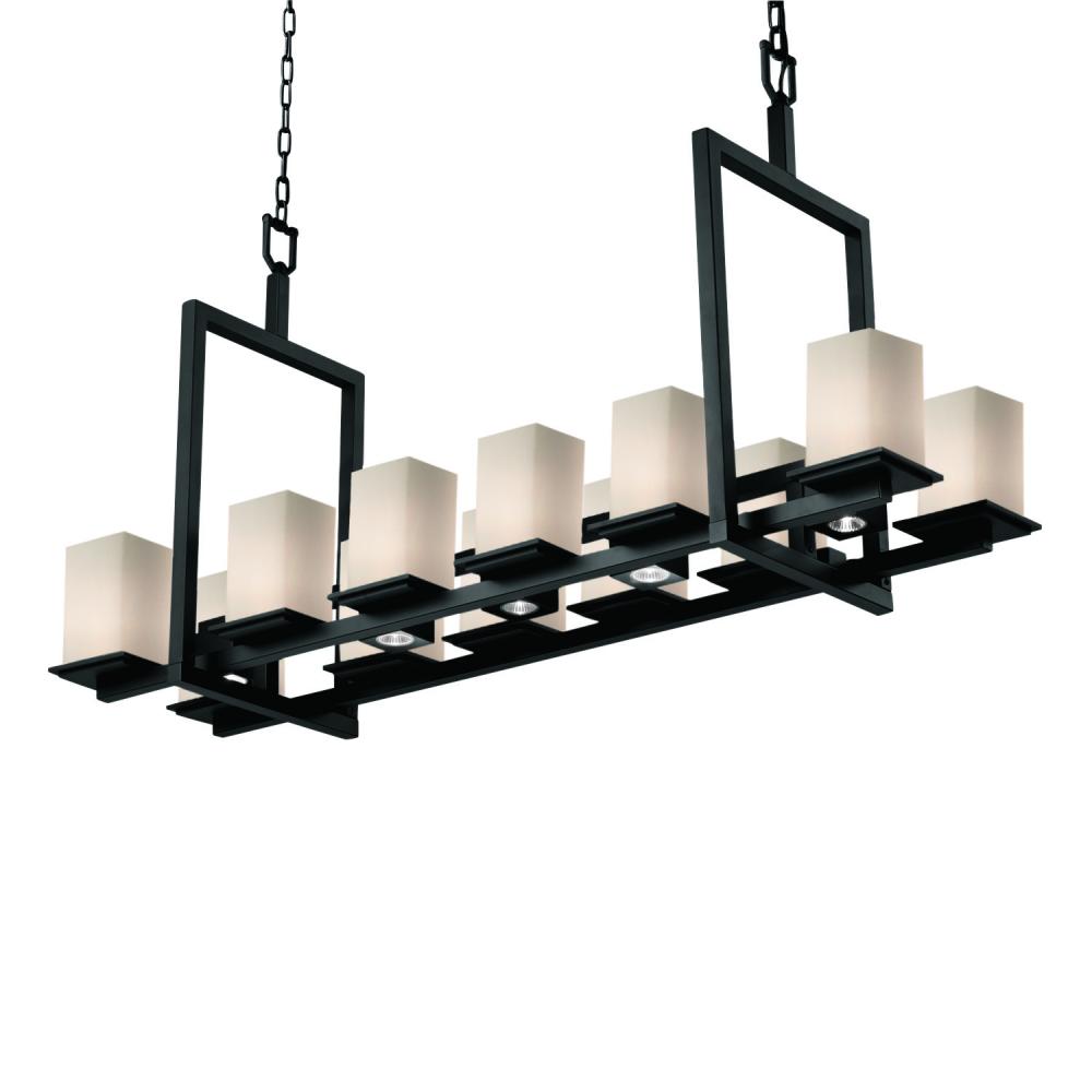 Montana 12-Up & 5-Downlight Bridge Chandelier (Short)