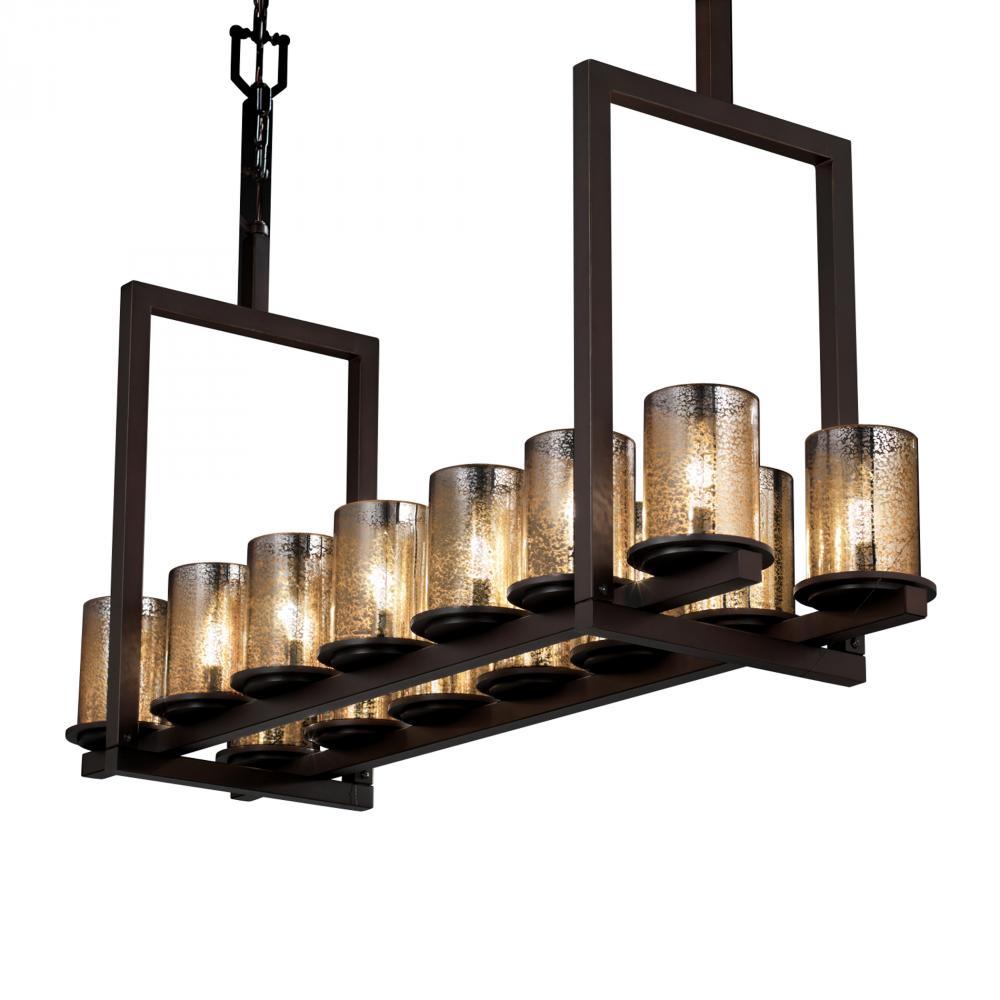 Dakota 14-Light Bridge Chandelier (Short)