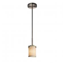 Justice Design Group FAB-8455-10-CREM-NCKL - Atlas 1-Light Mini-Pendant