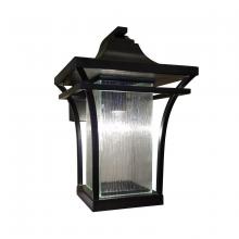 Justice Design Group FSN-7521W-RAIN-MBLK - Summit Small 1-Light LED Outdoor Wall Sconce