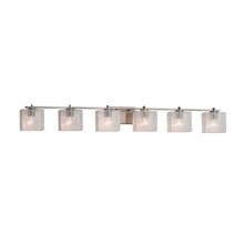 Justice Design Group FSN-8446-55-SEED-NCKL - Era 6-Light Bath Bar