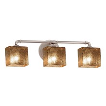 Justice Design Group FSN-8463-55-MROR-NCKL - Bronx 3-Light Bath Bar