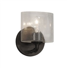 Justice Design Group FSN-8467-30-SEED-MBLK - Bronx ADA 1-Light Wall Sconce